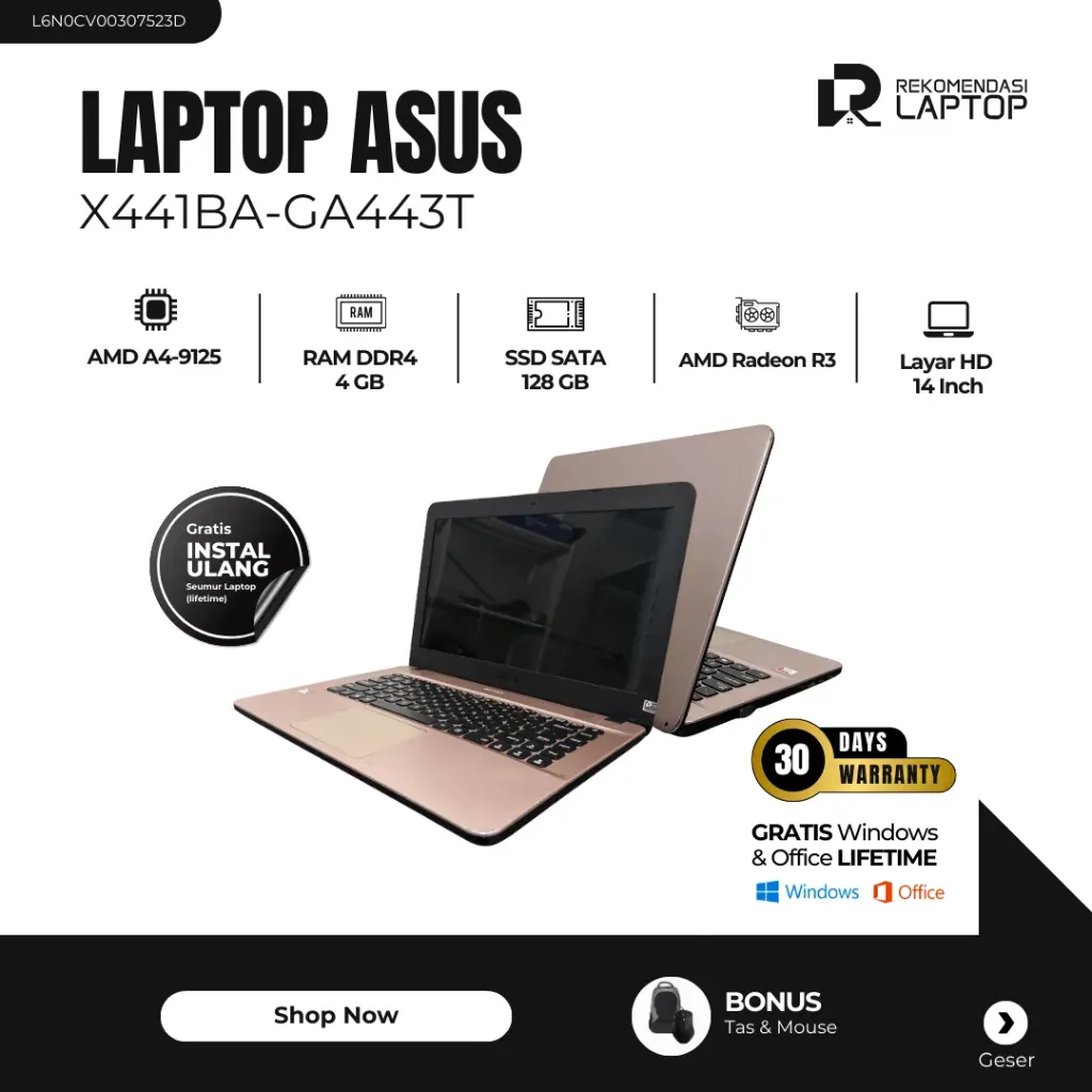 [L6N0CV00307523D] Asus X441BA-GA443T