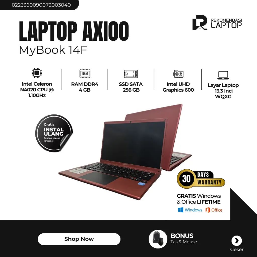 [0223360090072003040] Axioo MyBook 14F