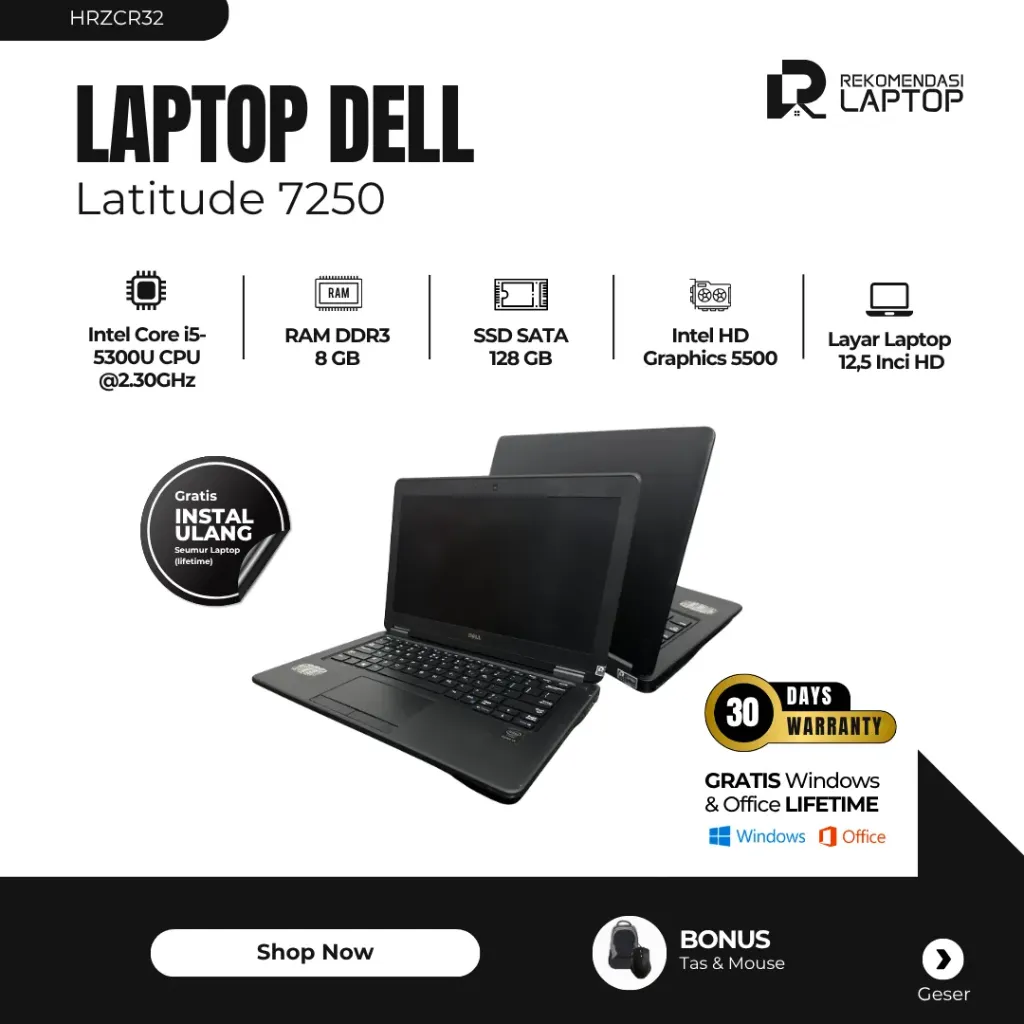 [HRZCR32] Dell Latitude 7250