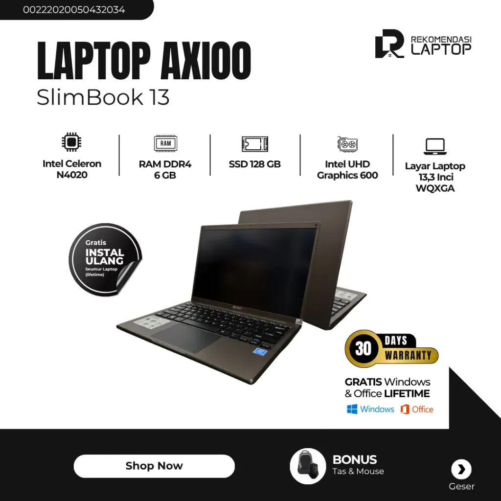[00222020050432034] Axioo SlimBook 13