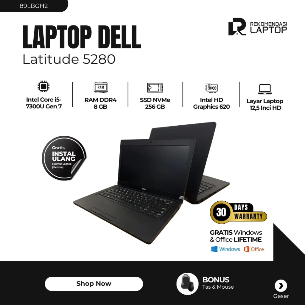 [89LBGH2] Dell Latitude 5280