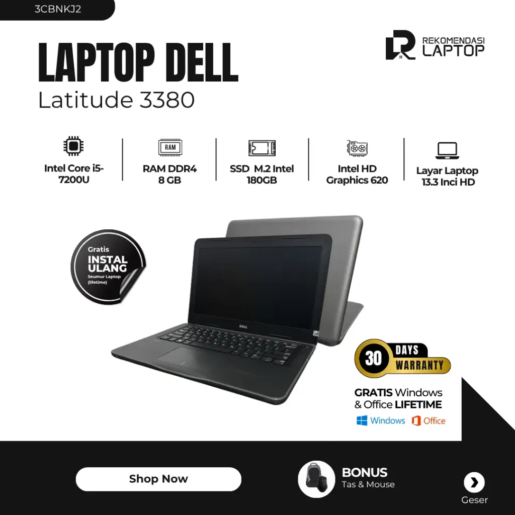 [3CBNKJ2] Dell Latitude 3380