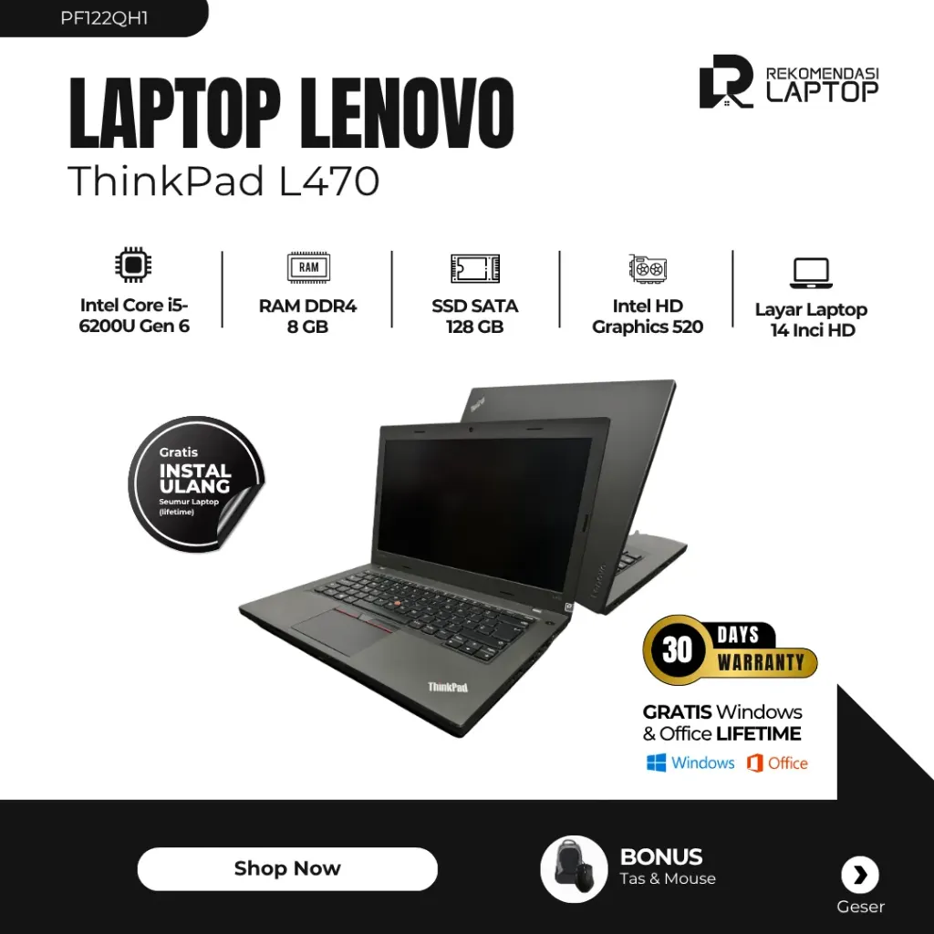 [PF122QH1] Lenovo Thinkpad L470