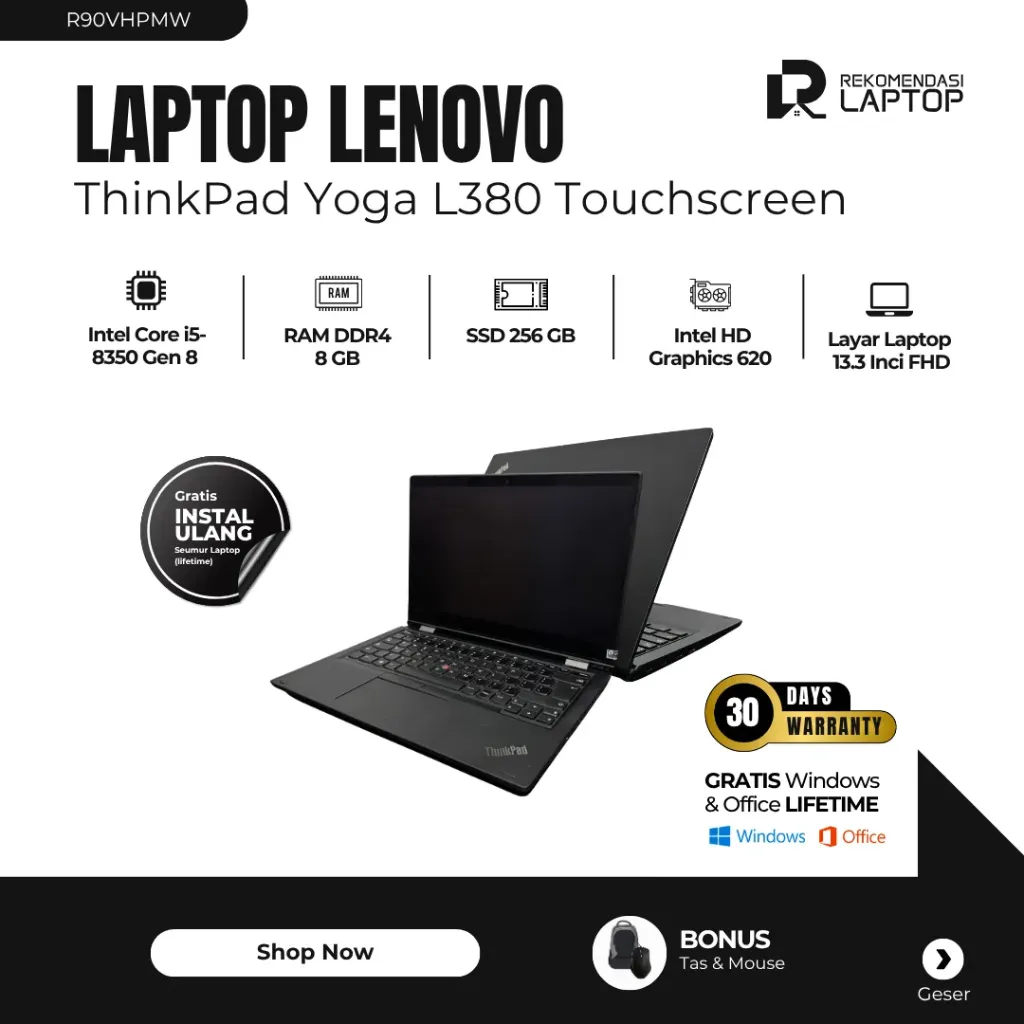 [R90VHPMW] Lenovo ThinkPad Yoga L380 Touchscreen