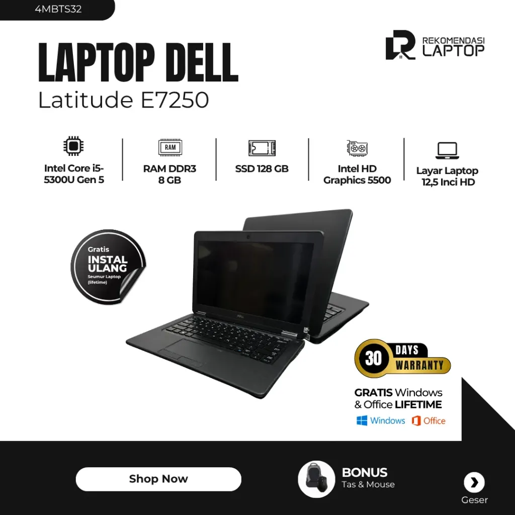 [4MBTS32] Dell Latitude E7250