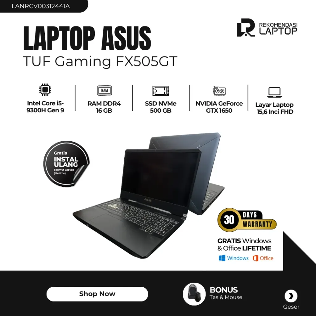 [LANRCV00312441A] Asus TUF Gaming FX505GT