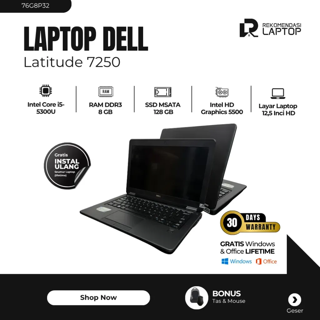 [76G8P32] Dell Latitude 7250