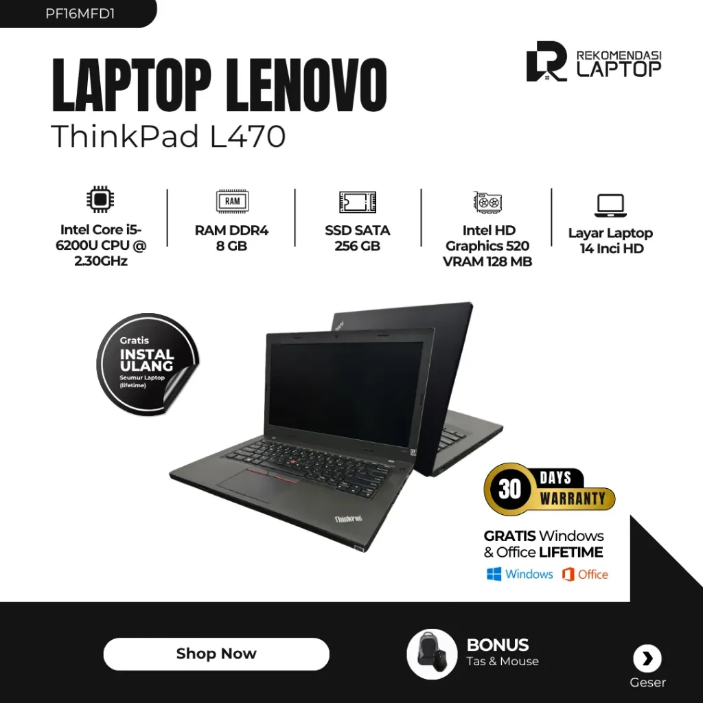 [PF16MFD1] Lenovo ThinkPad L470