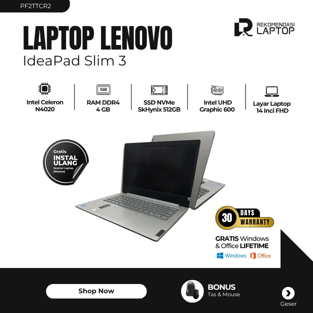 [PF2TTCR2] Lenovo IdeaPad Slim 3