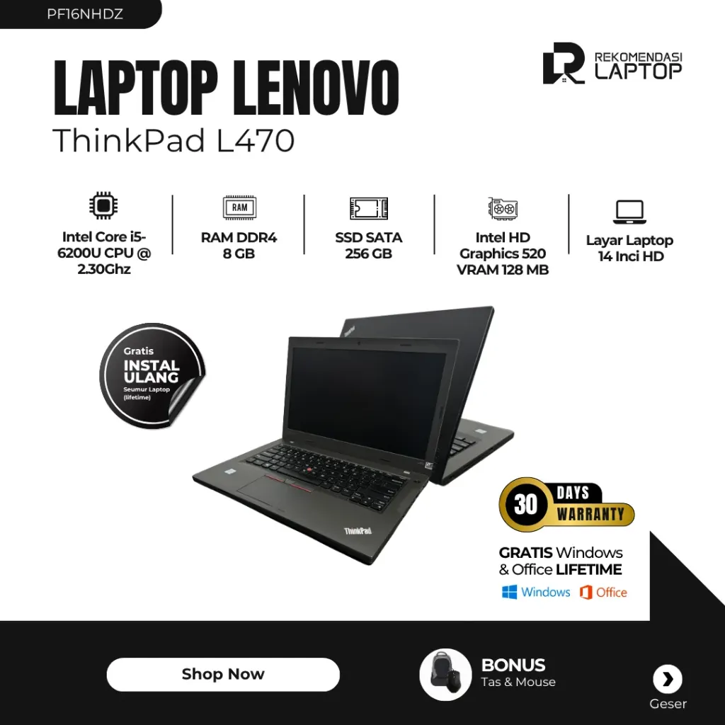 [PF16NHDZ] Lenovo ThinkPad L470