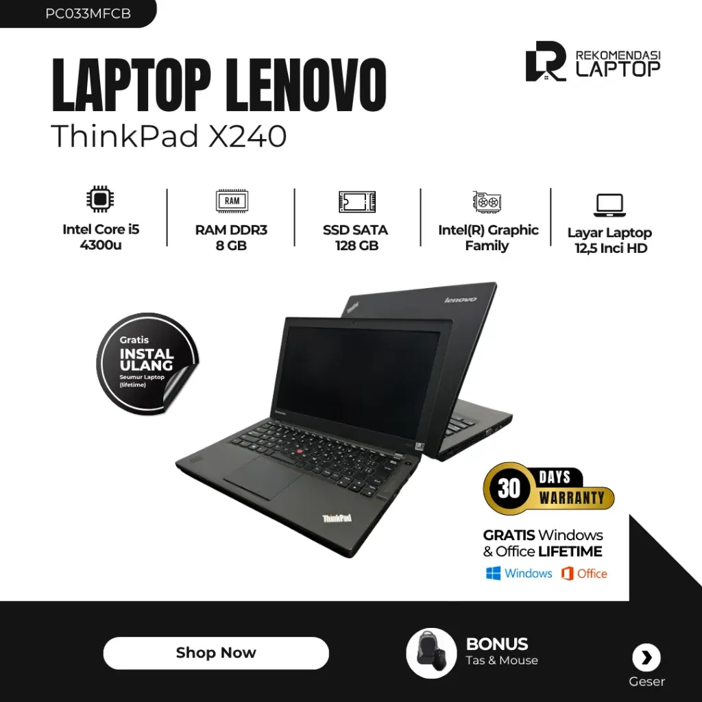 [PC033MFCB] Lenovo ThinkPad X240