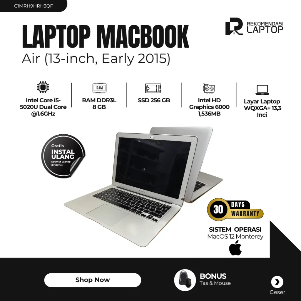 [C1MRH9HRH3QF] MacBook Air (13-inch, Early 2015)