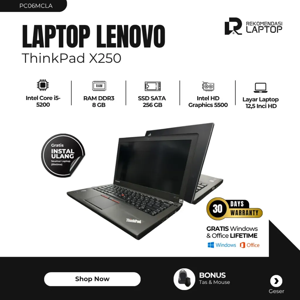 [PC06MCLA] Lenovo ThinkPad X250