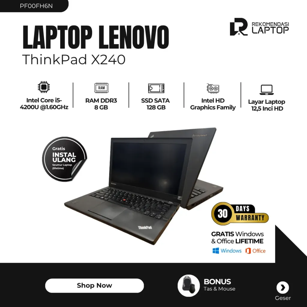 [PF00FH6N] Lenovo ThinkPad X240